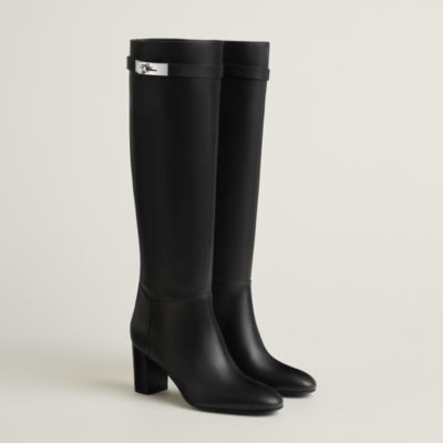 Black - Women's leather boots and ankle boots | Hermès UK